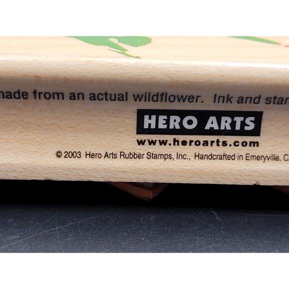 Hero Rubber Stamp Sunflower Daisy Craft Card Paper Scrapbook - Picture 4 of 5